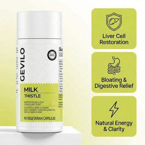 Gevilo® Milk Thistle Liver Detox & Digestive Relief