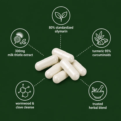 Gevilo® Milk Thistle Liver Detox & Digestive Relief